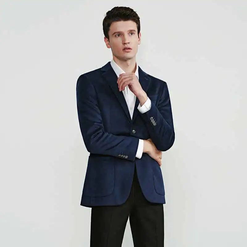 Men's Vintage Single-Breasted Suit Jacket Lapel Collar Business Blazer Cheap Wholesale Single-Breasted Blazers
