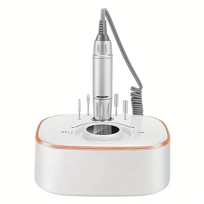 Professional Portable Electric Nail Drill 35000RPM with 6 Stainless Steel Drill Bits for Acrylic Gel Nails