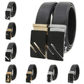 LQBelt Men's Ratchet Belt Automatic Buckle Belts Genuine Leather Belt for Man OEM Factory Custom logo MegaBDM