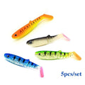Hot Sale 1Bag 8cm 30g 3D T-tail Wobblers Worm Metal/Plastic Artificial Bait Fishing Jig Head Soft Lures for Marlin River Lake