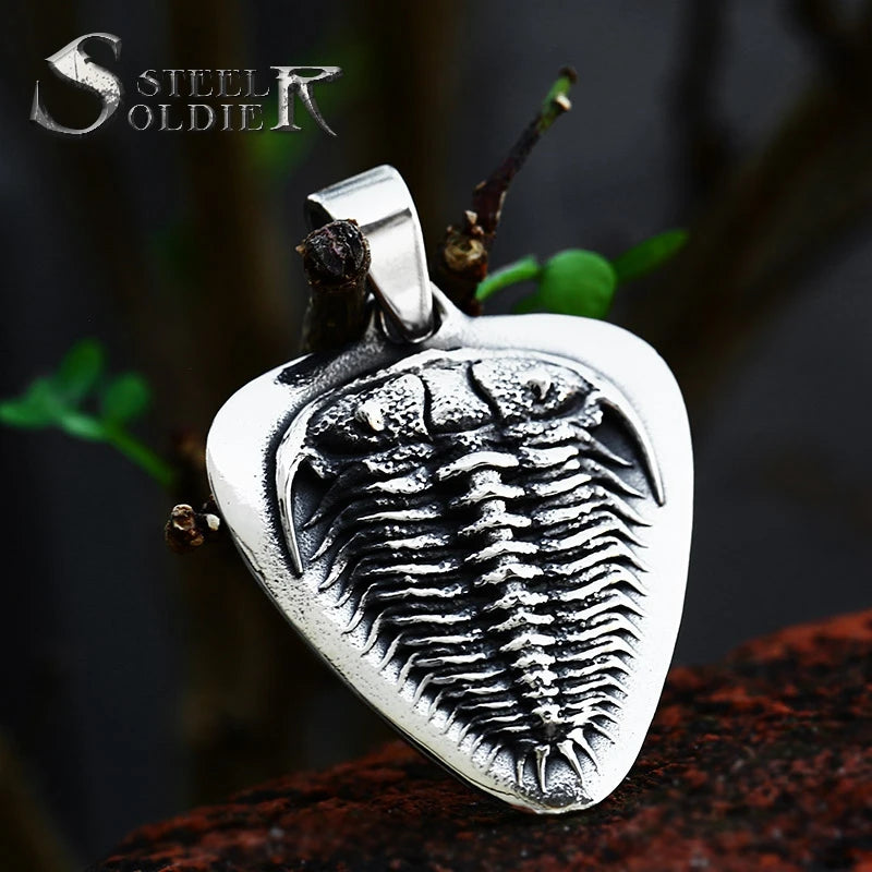 SS8-735P Steel Soldier 2022 New Design Fashionable Trilobite Pendant Handmade Jewelry for Man Custom Made Jewelry