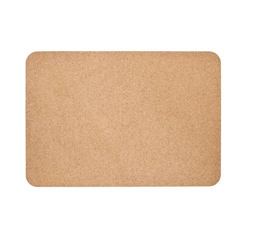 Eco-Friendly Natural Cork With Leather Desk Mat Soft Smooth Surface Waterproof Rubber Mousepad for Office and Gaming Use
