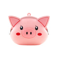 Waterproof Flexible Multifunction Cute Cartoon Animal Soft Silicone Metal Wallet Pouch Coin Purse for Tools & Bag