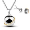 Fashionable Stainless Steel Necklace Planet Cremation Pendant for Cats Dogs Hollow Teeth Tooth Collection Bottle for Pet