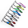 WEIHE 5g-20g 8 Colors Zinc Alloy Fishing Bait Metal Fishing Lure VIB Sinking Lures for Freshwater and Saltwater