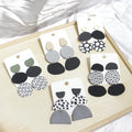 2025 New Drop Earrings European Creative Irregular Shape Earrings American Design Exaggerated Polymer Clay Earrings for Women