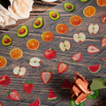 1Roll PET Glitter Tape Fruit Collection Series Summer Theme Water Activated Masking DIY Material Decorative Stickers