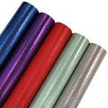 2024 Holographic Faux Leather Metallic Glitter Filigree Pattern Patterned Faux Leather Sheets for Embroidery