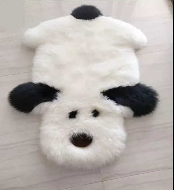 Wool Sofa Cushion Cute Tummy Dog Animal Pattern Eco-Friendly Pet Sleeping Mat for Bedroom Living Room