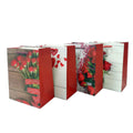 Factory Wholesale in China Custom Large Capacity Offset Printing Luxury Red Flower Boutique Gift Paper Bag Custom Logo