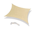12'x12' Woven HDPE Sun Shade Sail Square Canopy Cover for Patio Garden Outdoor Backyard