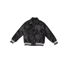 DRILL Style High Street Retro Limited American PU Safari Jacket MA1 Waterproof Breathable Windproof OEM Service