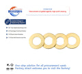 GB97 DIN125 Industrial Solid Brass Split Plain Flat Washer Shim M10 Connectors Lock Washer