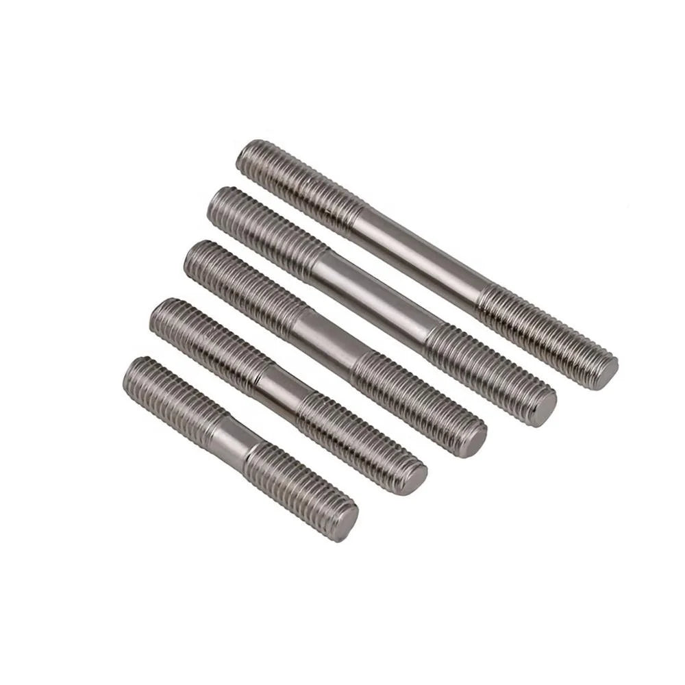 M6 M8 M10 M12 316 Stainless Steel Dual Head Threaded Bar Double End Thread Rod Headless Stud Bolts Screw Tooth Stick DIN