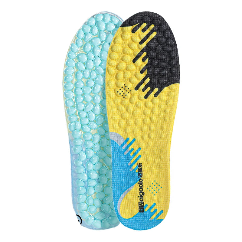 2025 Spring Edition Super Large Particle Gel Silicone Popcorn Sports & Comfort Insoles Daily Trendy Shoes Shock Absorbent Use