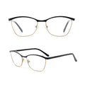 High Quality New Glasses Frames Men Metal Eyebrow cat Eye Optical Eyeglasses Custom Logo Eyewear
