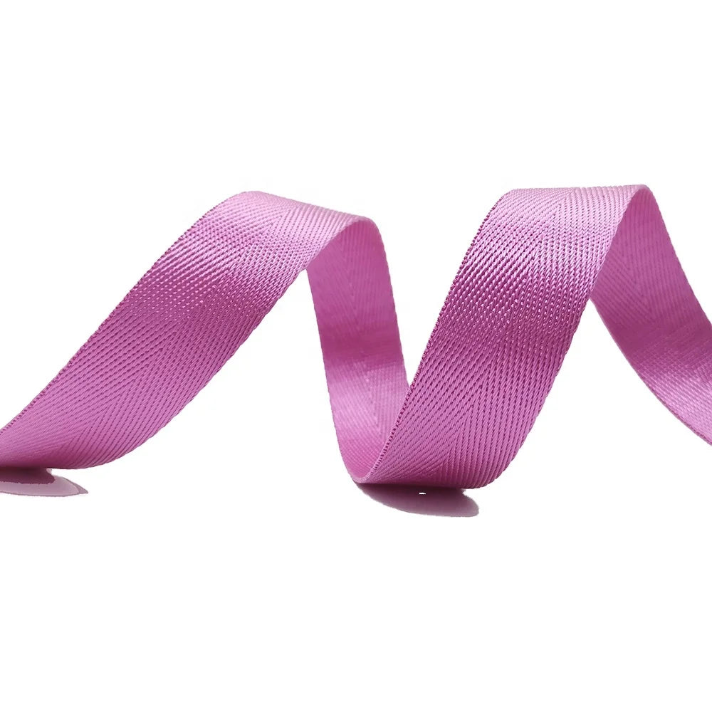 Factory Price Herringbone 100% Nylon Webbing Seat Belt Purplish  Red Color Small MOQ Polyester Seat Belt 2'' Webbing Strap