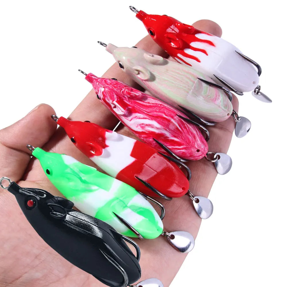 Wholesale 7cm 12g Japan Jump Soft Silicon Popper Frog Lure