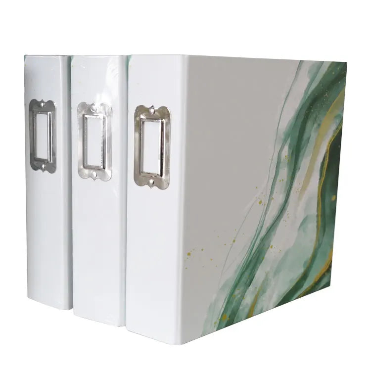 21X22Cm Photo Album Removable Insert Transparent PP Clear Pages Protect Holder Scrapbook Sticker Photo Album With 2 Rings Binder