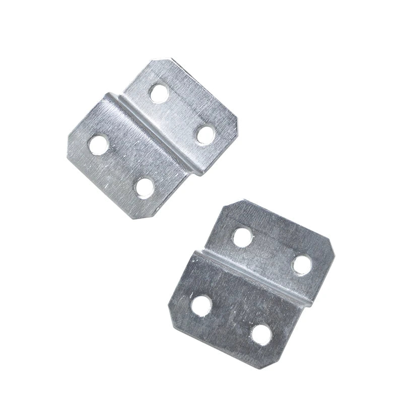 Iron Heavy Duty 4-Hole L-Shaped 90 Degree Right Angle Corner Brackets Sturdy Hardware for Furniture Photo Picture Frame Fixing