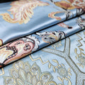 Wholesale MYJ1173-008 Luxury Textile Materials High Quality Stock Jacquard Curtains Fabric Polyester Rayon Dyed Upholstery