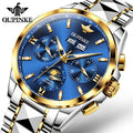 OUPINKE 3201 Fashion Watches Men Automatic Watch Tourbillon Shape Luxury Watch Skeleton Business Mechanical Wristwatches