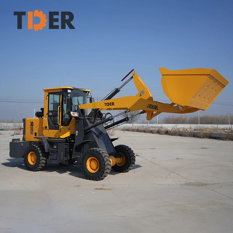 TDER Mini 1.8 Ton diesel Wheel Loader Small Wheeled Loader Price