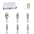 LAIWEI LD1109 9pcs Center Drill Bit Hole Saw Set Rigid Professional Metal Drilling Tool for Iron Plates 75mm