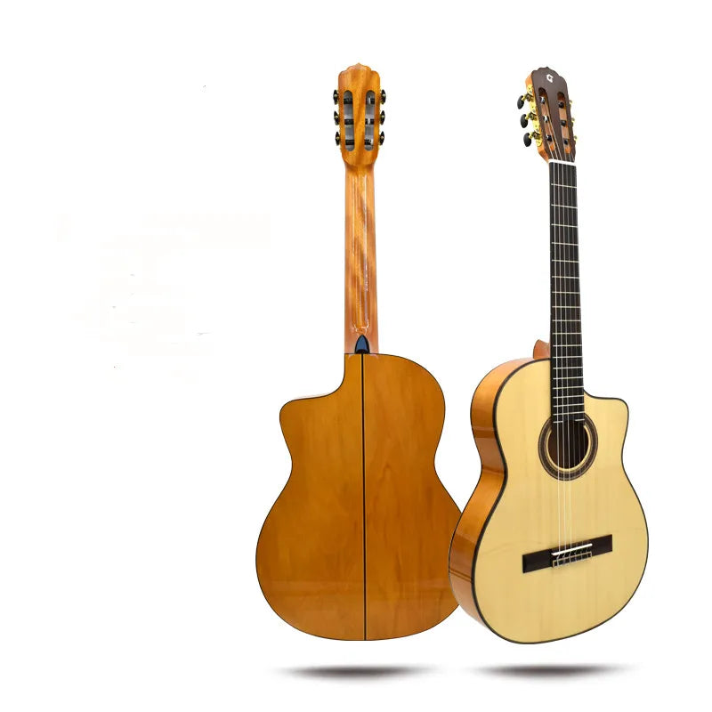 K-300C Geake New Unique Design High Quality 4/4 39 Inch Solid Spruce Classical Guitar