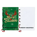 DIY Design Festival Congratulation Cards Customized Logo Xmas Greeting Card Sublimation Blank Christmas Wish Gift Card