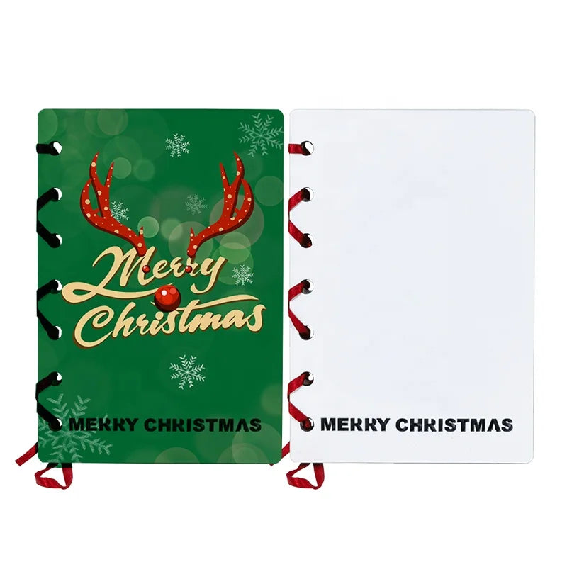 DIY Design Festival Congratulation Cards Customized Logo Xmas Greeting Card Sublimation Blank Christmas Wish Gift Card