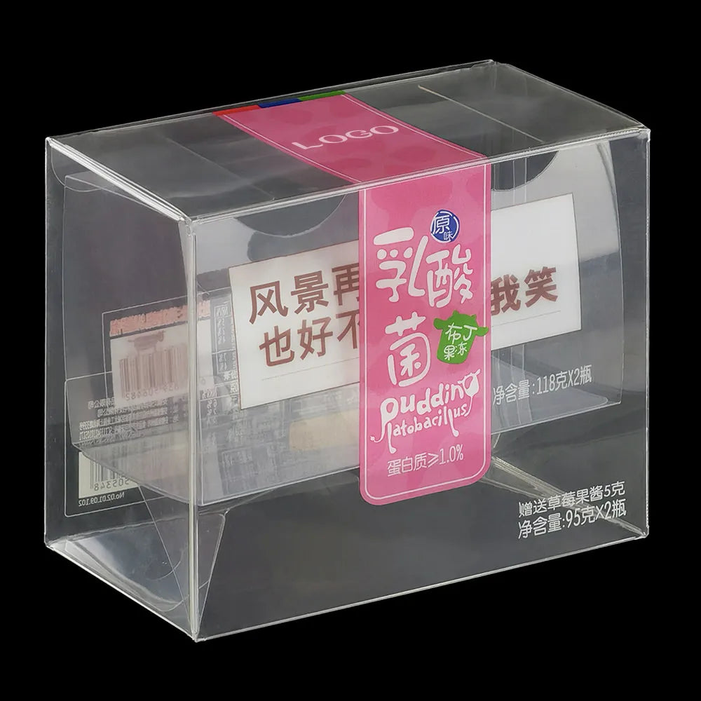 Transparent Plastic Boxes Square Mini Cake Box Candy Chocolate Cookies Cube Packaging Box
