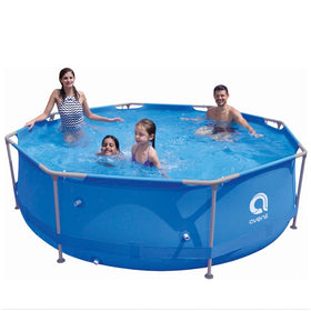 Outdoor Backyard B02 Jilong Avenli 17798 12 Foot X 30 Inch Round Metal Steel Frame Above Ground Swimming Pool