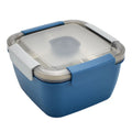 4 Compartments Salad Lunch Box Double Layers Microwave Safe Bento Box Outdoor Reusable  Food Storage Container