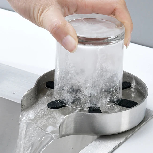 Attachment for Bar Automatic Stainless Steel Kitchen Faucet Glass Rinser Bottle Washer for Sink