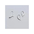GP Earring Hooks New Trendy S925 Sterling Silver Fish Earring Hooks for Jewellery Making