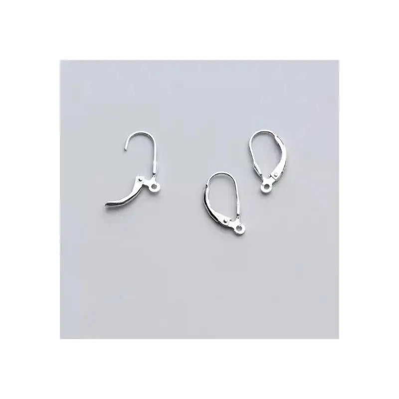 GP Earring Hooks New Trendy S925 Sterling Silver Fish Earring Hooks for Jewellery Making