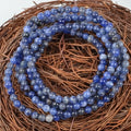 High Grade Sodalite Bead Bracelet 8mm Genuine Natural Stone Gemstone Classic Style Beaded Bracelet