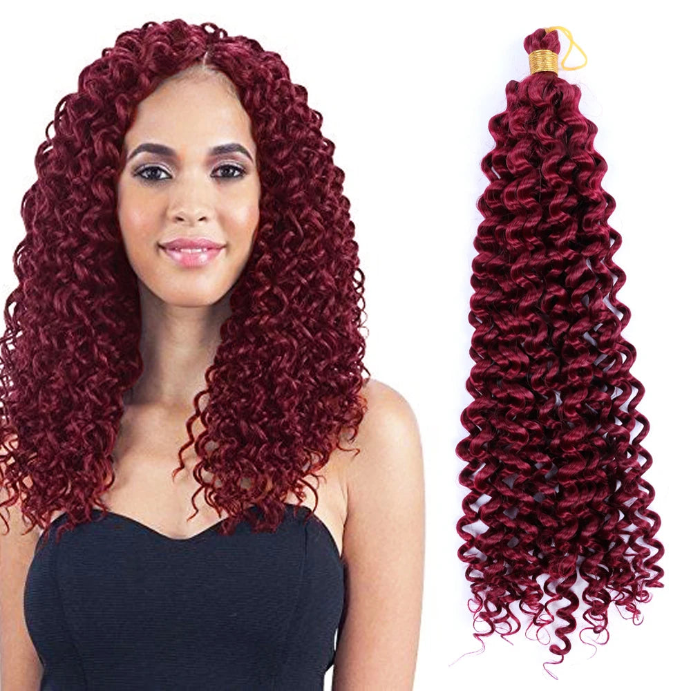 Afro Curls Kinky Twist Passion Twist Hair Water Wave Crochet Hair Passion Twist Water Wave Synthetic Water Wave Hair