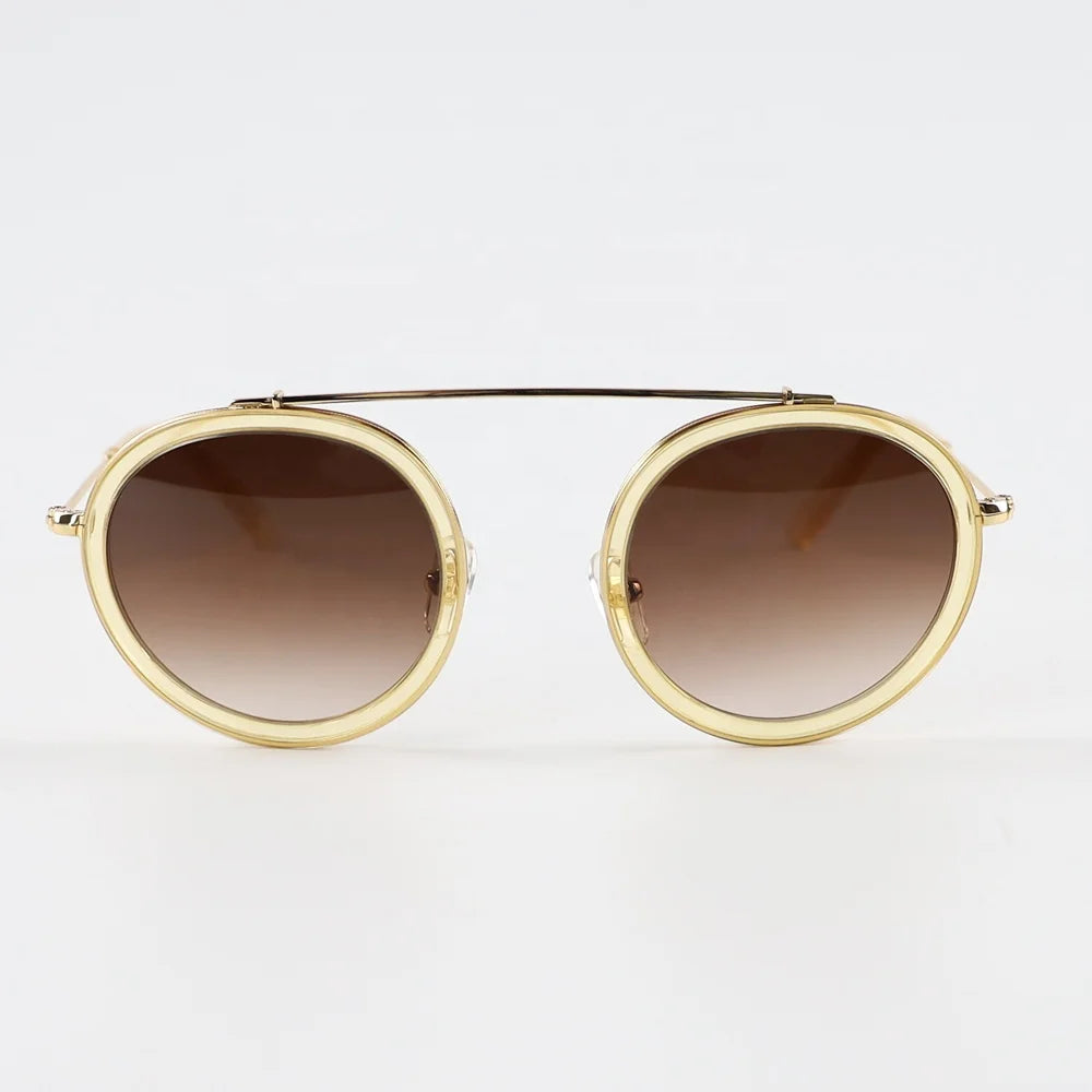 Benyi New Arrival Eyewear Trendy Round Baseball Sunglasses Bio Acetate Sunglasses Polarized Coated Sunglasses