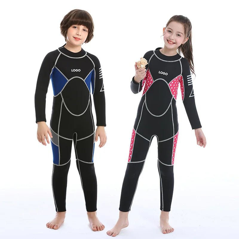 Cheap Personalized 2.5Mm Red Beach Wear for Kids Swimming Suit Back Zip Surfing Neoprene Wet Suit Diving Wetsuit