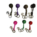 Outdoor Parachute Cord Woven Key Ball Self-defense Tool Steel Ball Seven-core Survival Monkey Fist Paracord Keychain
