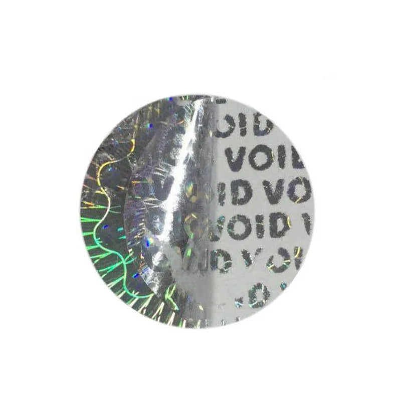 KY-0712561 World Order Vinyl Custom Made Qr Code Round Anti Tamper Proof Hologram Void Stickers Label