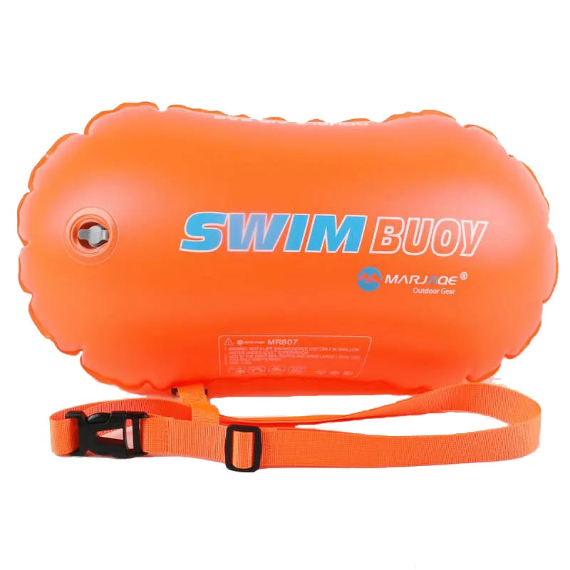 New Design Dual Purpose Safe Swim Float Double Chambers Swim Buoy for Open Water Swimmers