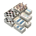 10 Pack Foldable Fabric Drawer Organizers Clothing Wardrobe Storage Boxes Dividers for Dresser Bras Socks Underwear Organizer