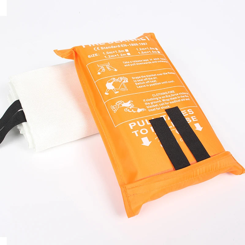 EN 1869 Fiberglass Insulation Extinguisher protection Resistant Fireproof Kitchen Emergency Home Fire Blankets