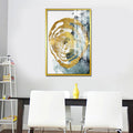 Wholesale Living Room Decor Nordic Luxury  Abstract Glass Decorative Modern Wall Hanging Art Crystal Porcelain Painting