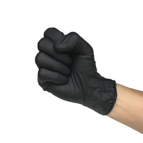 High Quality Durable Thick 100Pcs Per Box Pure Nitrile 8mil Mechanical Gloves Black Powder Free Industrial Usage Nitrile Gloves