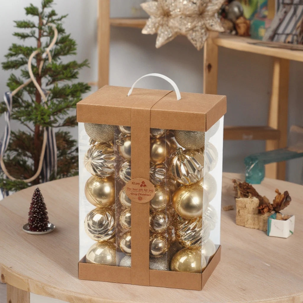 Wholesale Plastic Christmas Ball & Tree Ornaments Custom Print Christmas Balls