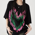 OEM Custom Heavyweight 100%Cotton Embroidery Tshirt High Street Oversize Print Tshirts for Men Women